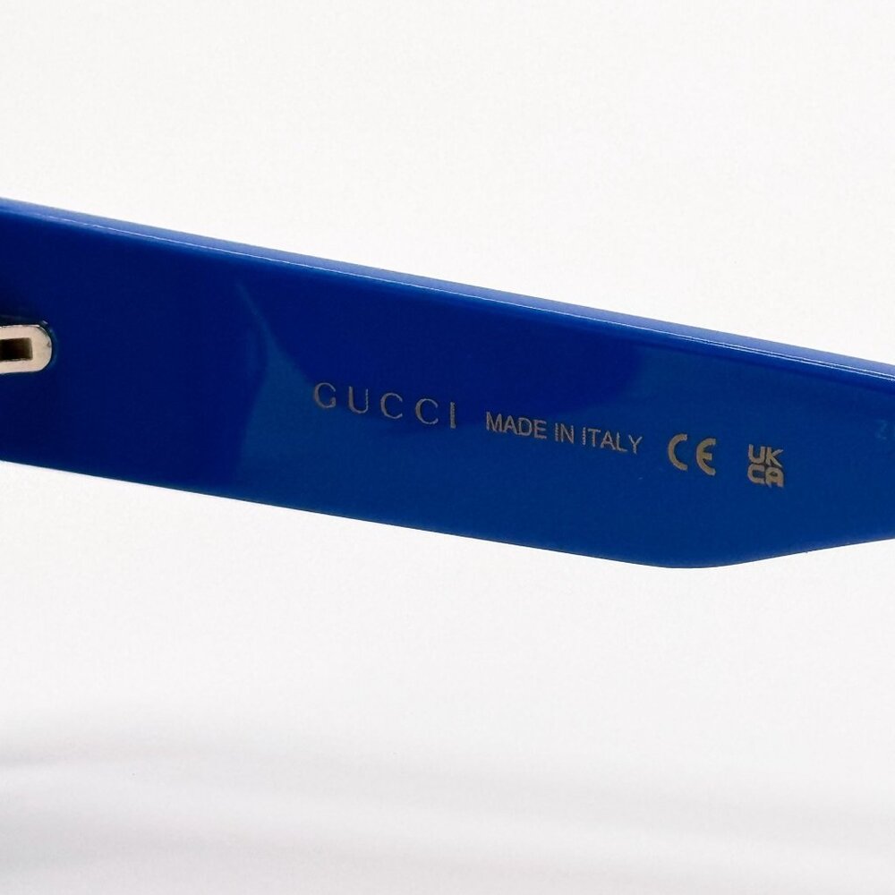 NEW GUCCI SUNGLASSES GG1460S 008 BLUE MEN EYEWEAR GUCCI - Picture 9 of 10